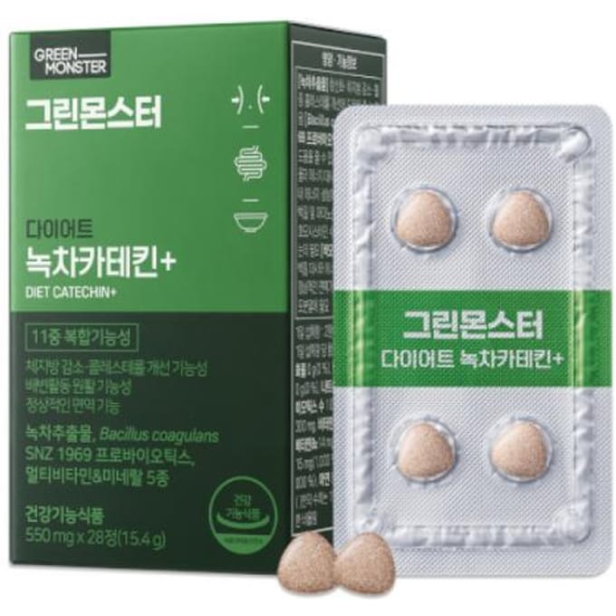 [Green Monster] Groene Thee Catechine+ 14in1 dieet (550mg*28ea) 3ea