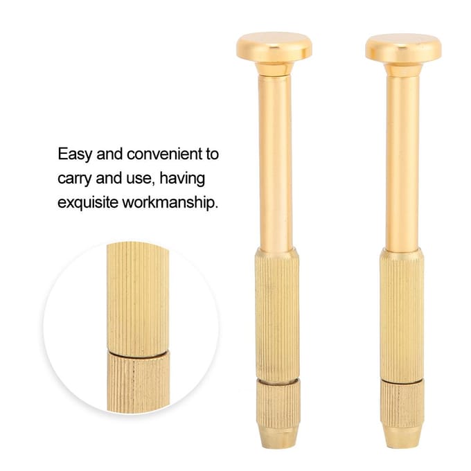 Multifunctionele Schroevendraaier Handvat Bit Houder Horloge Reparatie Accessoire Gereedschap beige