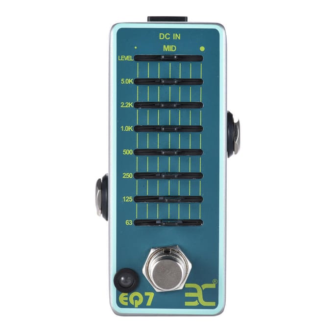 ENO EX EQ7 Gitaar Equalizer Effectpedaal 7-Band EQ Volledig Metalen Omhulsel True Bypass white