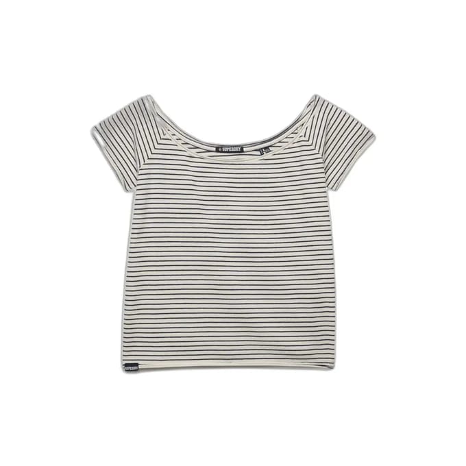 Bardot top T-shirt met blote schouders voor dames Superdry