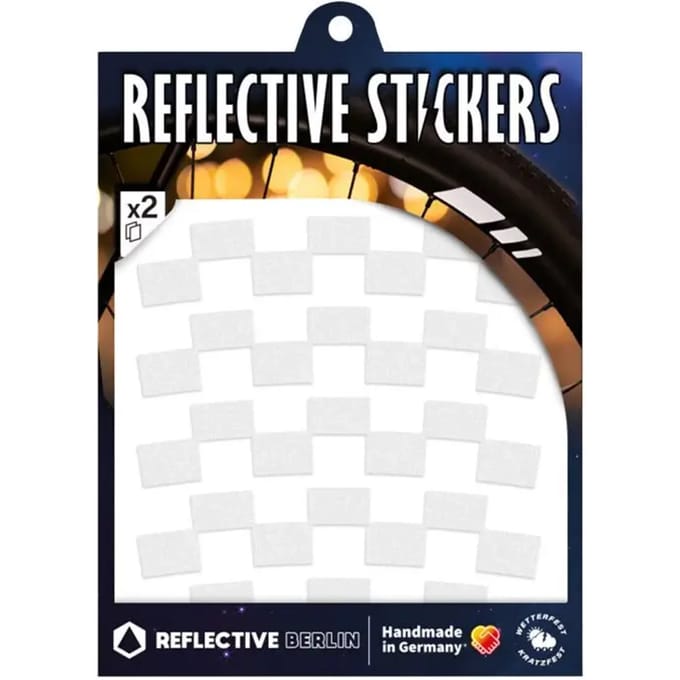 Reflecterende fietswielsticker Reflective Berlin Checker