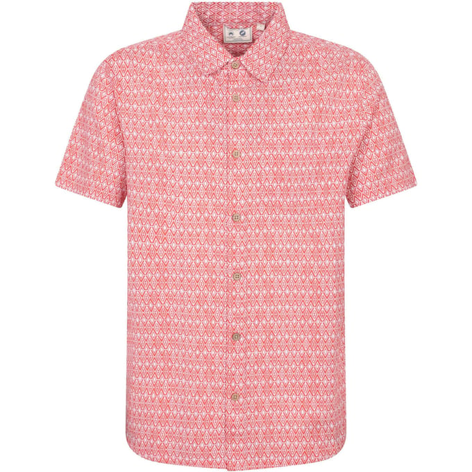 Mountain Warehouse Heren Preston Illustratie Shirt (Vuurkoraal)