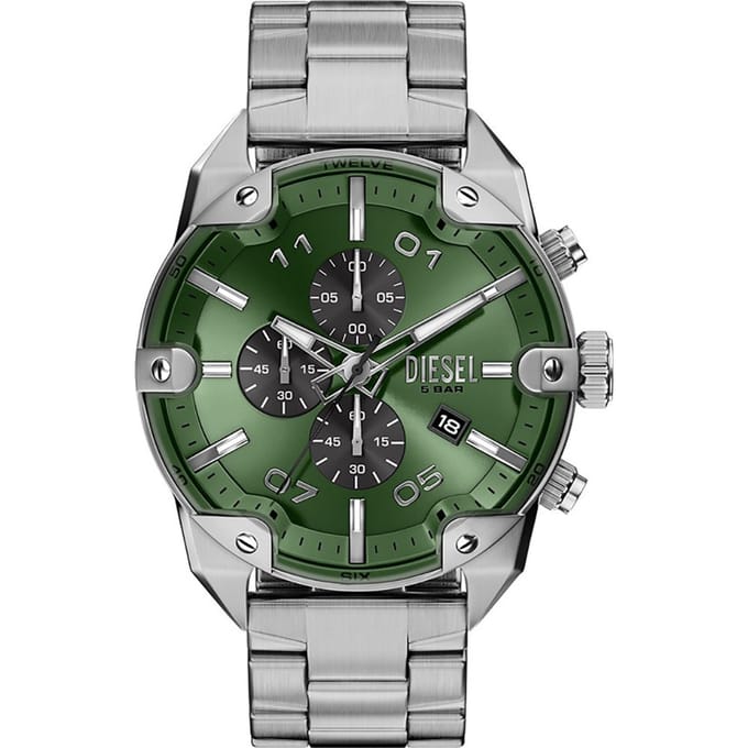 Diesel DZ4712 Mannen Horloge 49 mm Zilverkleurig