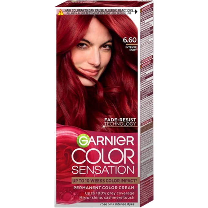 Garnier Color Sensation Intense Ruby 6.60 Permanent Hair Dye