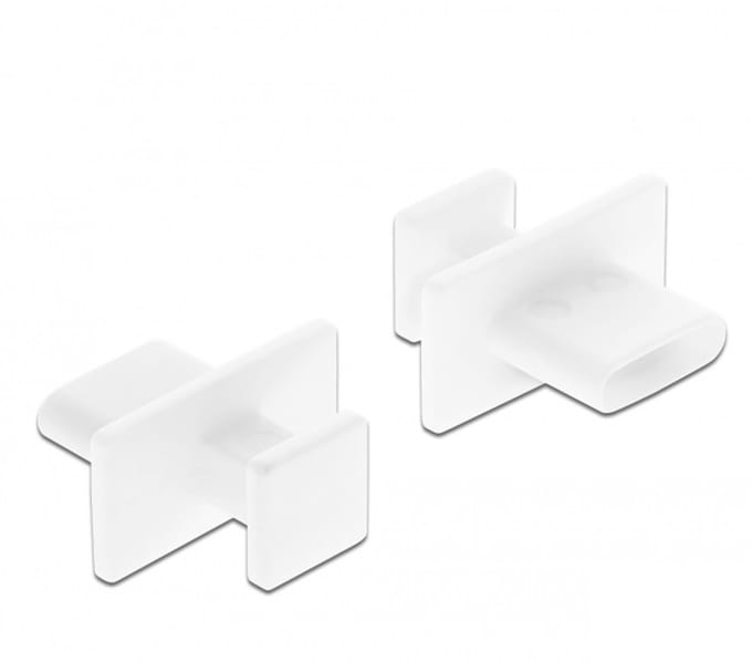 Delock 64097 64097 Stofbescherming voor USB type-C™-bus met groot handvat 10 stuks wit 1 stuk(s)