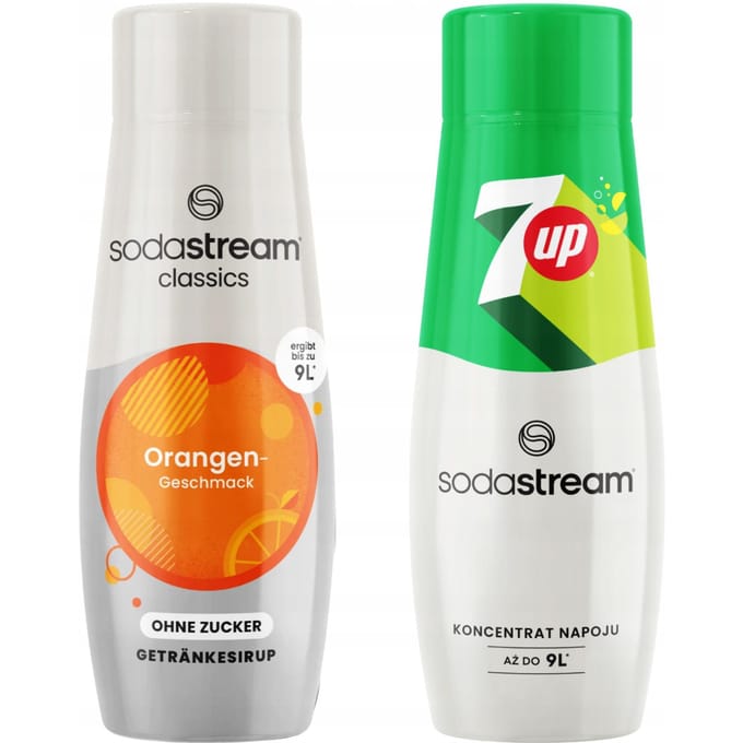 SodaStream Orange Zero & 7UP - Suikervrije Siroop - Verfrissend - Voor SodaStream
