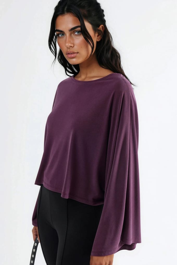 Losse Fit Bootneck Blouse