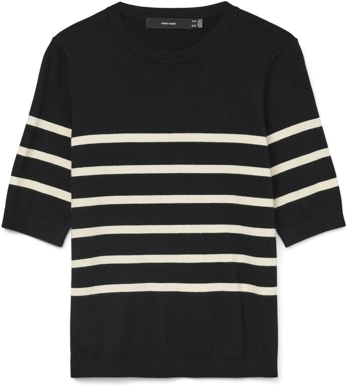 VERO MODA - VMSABA PLAIN SS O-NECK PULLOVER GA Dames Trui