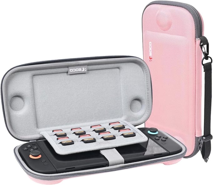 Beschermhoes voor Nintendo Switch 2 Console - Roze - Schokbestendig, Lichtgewicht en Duurzaam