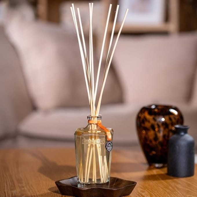 Durance - Groot formaat geur verspreider - Amber - Grand Diffuseur De Parfum Ambre Précieux - Stokjes - 6 maanden
