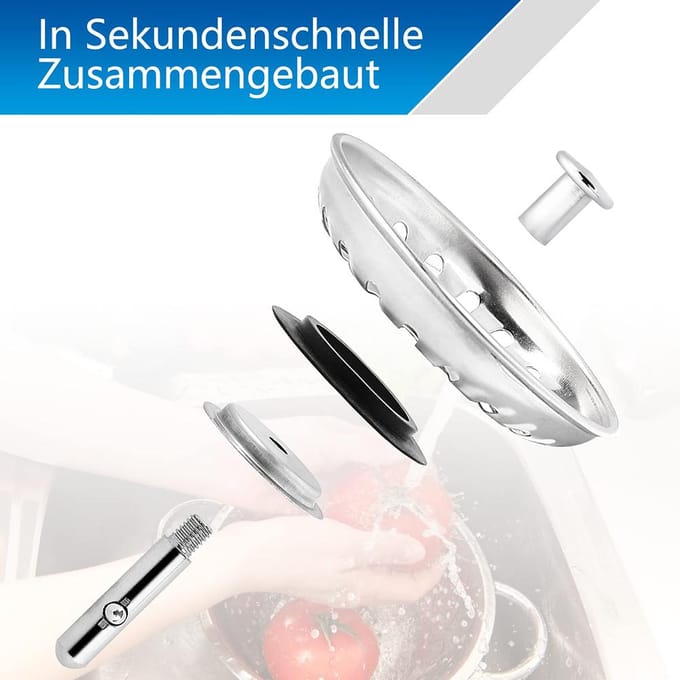 1PC 80/82/84mm Premium Crépine d'Évier de Cuisine de Remplacement Bouchon de Vidange Filtre de Vidange d'Évier Acier Pour Accessoires d'Éviers de Salle de Bain white