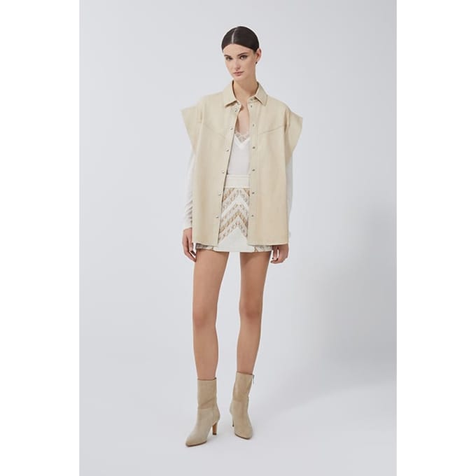 IRO Paris Mullen Overshirt In Beige Taglia: S | Sovracamicie Outlet | Donna | Marrone