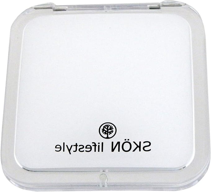 Compacte Glas Spiegels - Zakspiegel Make-up - Make-up Aanbrengen - 15x Vergroting - 3.2x3.25 inch - Wit