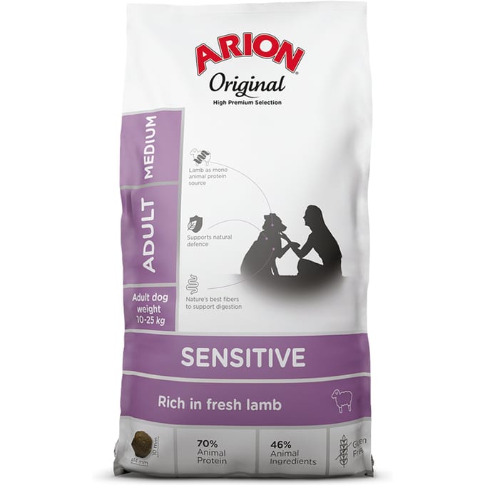 Arion hondenvoer Original Maintenance Adult Sensitive Medium 12 kg - Hond