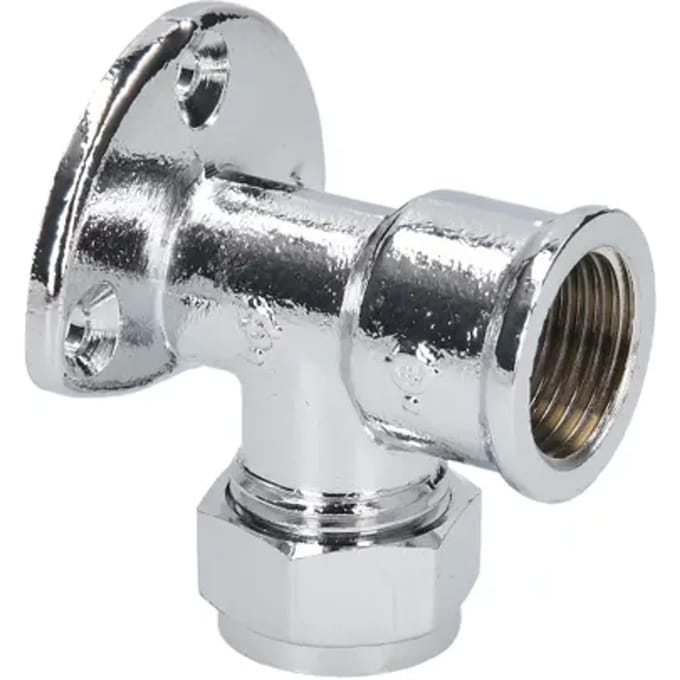 Sanivesk Knel Muurplaat Chroom 15mm X 1/2"f