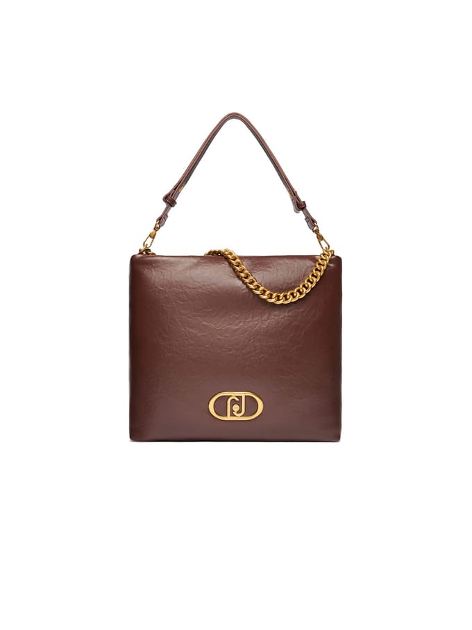 LIU JO Schoudertas Lapuffy ECS Hobo Bag T.Moro Donkerbruin