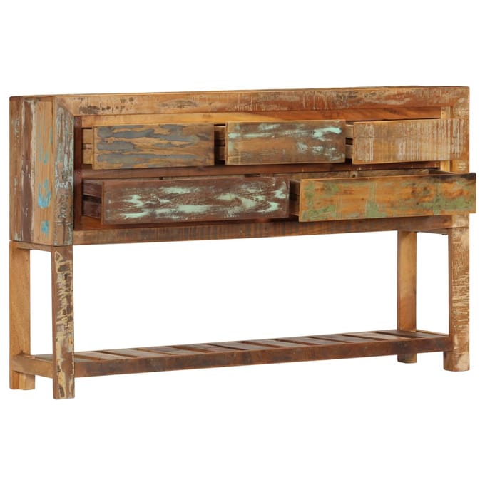 vidaXL - Dressoir - 120x30x75 - cm - massief - gerecycled - hout