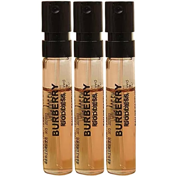 Burberry Goddess Parfum Sample Set Eau De Parfum EDP Vanille Lavendel 1.5ml Houtachtig 1.5ml*3