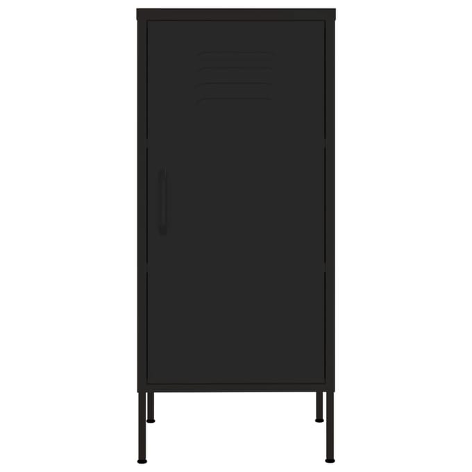 vidaXL - Opbergkast - 42,5x35x101,5 - cm - staal - zwart