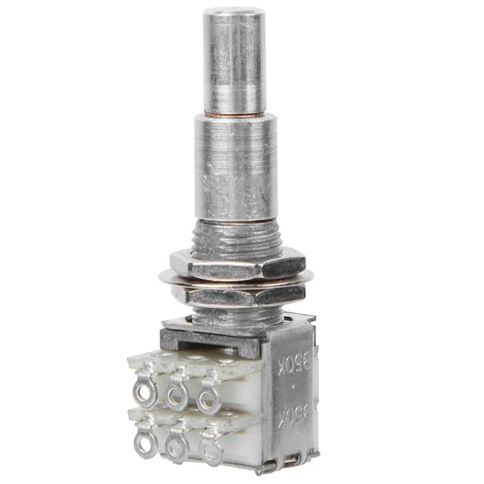 Potentiomètre pour Guitare Basse Électrique B50K Potentiomètre Concentrique Avec Repère Central gray