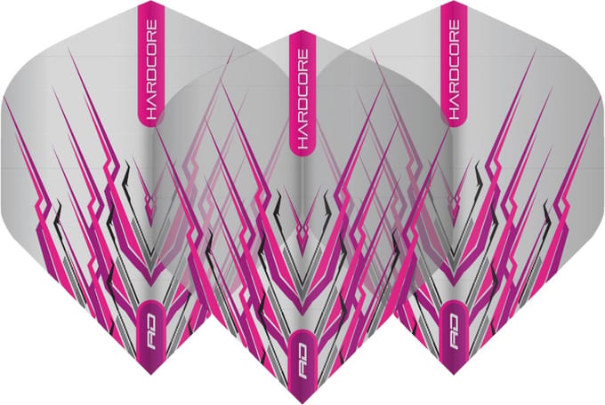 Red Dragon Peter Wright Hardcore Mohawk Pink - Dart Flights