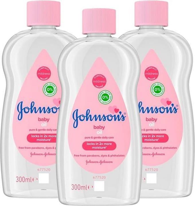 Johnson's  Baby Olie Normaal- 3 x 300ml - Voordeelverpakking