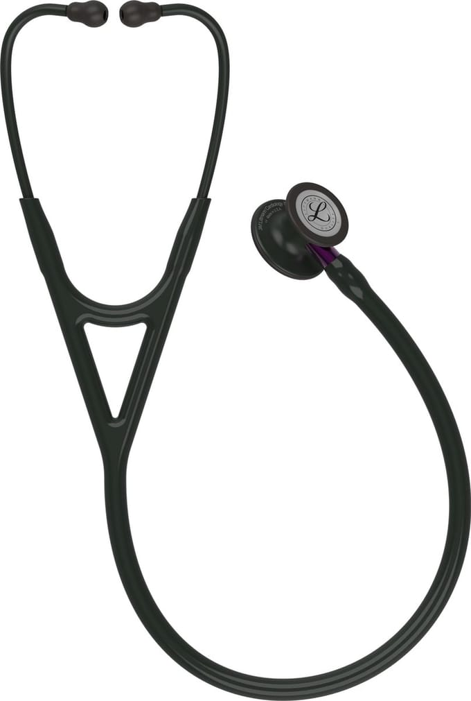 Littmann Cardiology IV, Zwart / Black edition / Paarse steel