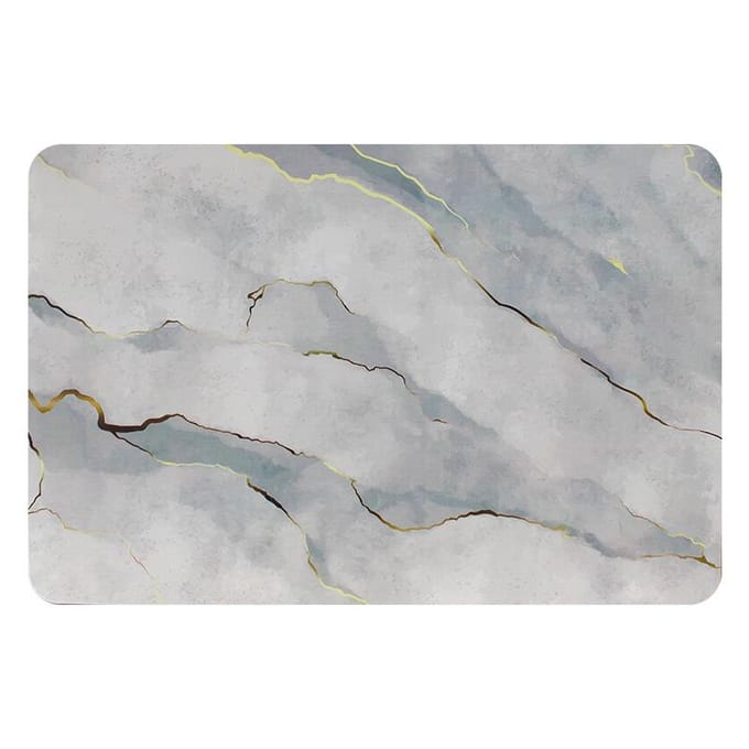 Diatomeeënaarde Absorberende Mat Scandinavische Wind Badkamer Deurmat Diatomeeënaarde Vloermat Sneldrogende Antislipmat Harde Mat 20*30cm white