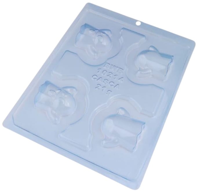 BWB Chocolade Mal 3-delig Mini Spook