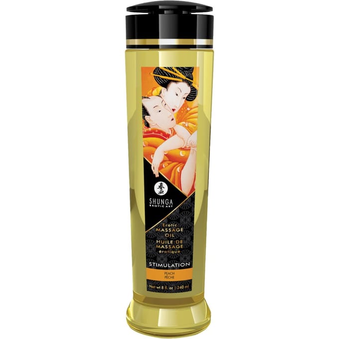 Shunga - Massageolie - Stimulation Peach - Perzik -240 ml