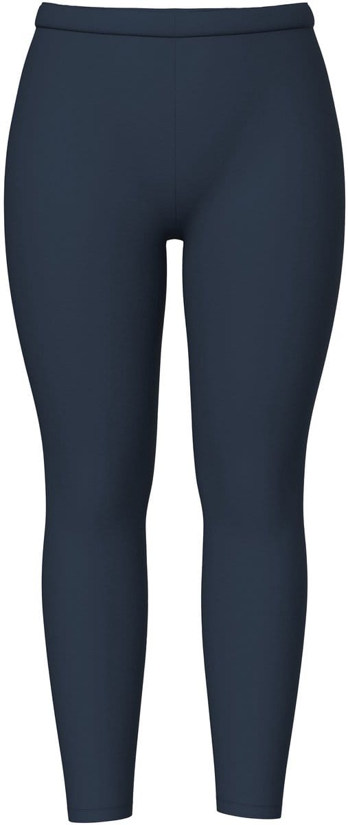 Ulla Popken - Dames - Legging skinny elastische tailleband OEKO-TEX - Marine - Maat 58+