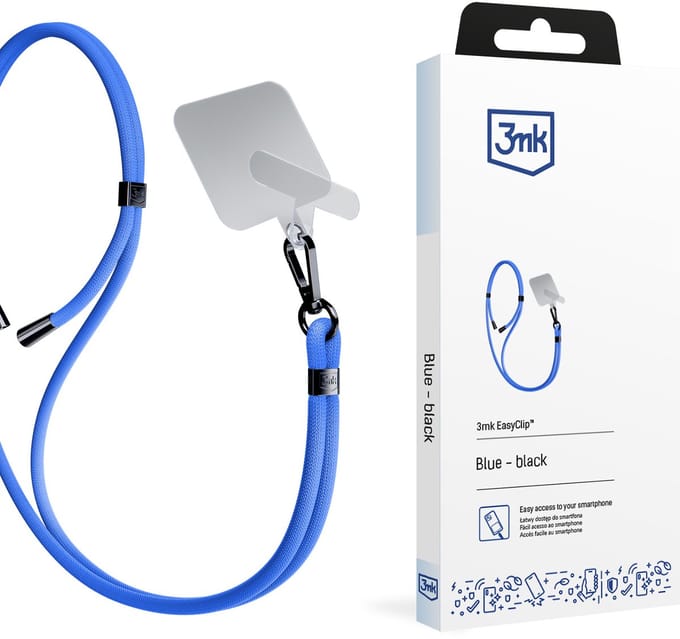 Telefoonkoorden Accessoires Blauw (zwart) - 3mk EasyClip