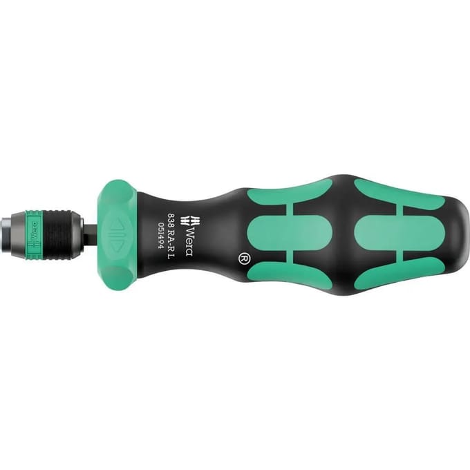 Wera 838 RA-R L Werkplaats Ratelschroevendraaier 1/4 (6.3 mm) DIN ISO 1173