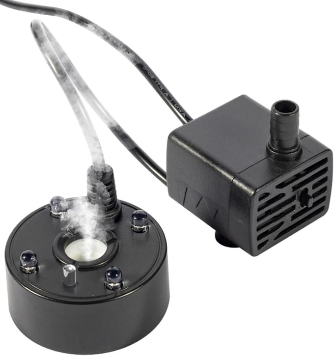 Water Verstuiver - Mist Maker - Decoratieve Sfeer - Verstelbare Mist - 6x5x6 cm - Zwart
