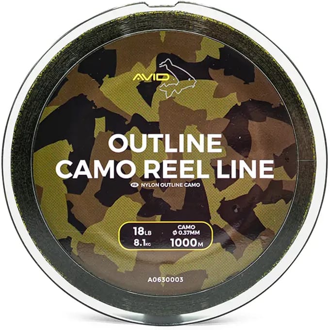Avid Carp Outline Camo Reel Line (1000m) - Maat : 15lb - 0.33mm - 6.8 kilo
