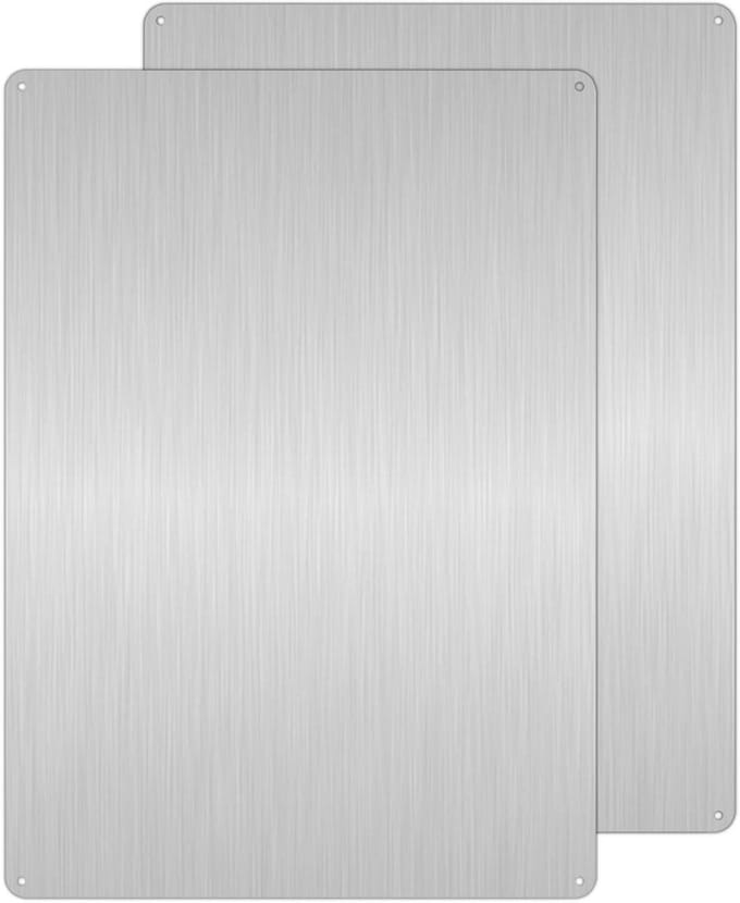 DIY Aluminium Plaat 25x35cm voor Labeling, Zeefdruk, Laserdruk - Lege Blad voor Creatieve Projecten