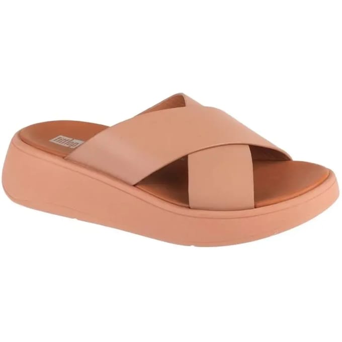 FitFlop F-Mode Flatform, Vrouwen, Beige, Slippers, maat: 37,5