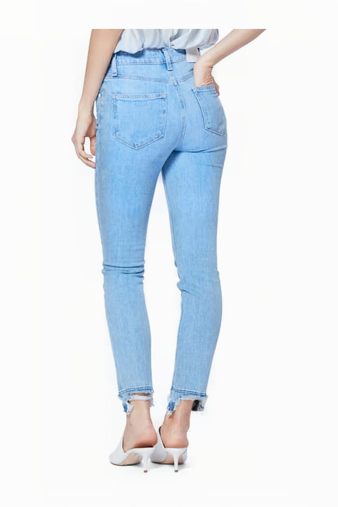PAIGE Sarah Slim Ripped Hem Mako Distressed Größe: W25 | Slim Jeans Outlet | Damen