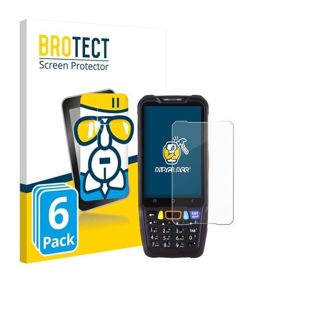 Screenprotector 6 Stuks voor Point Mobile PM68 Beschermglas transparant