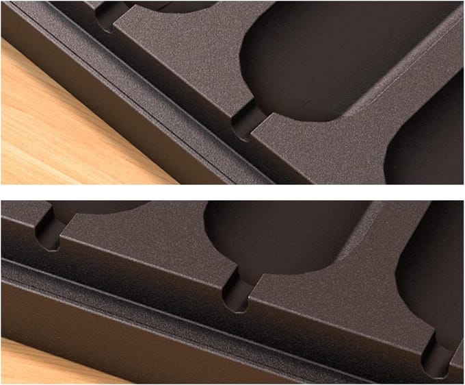Worst Pan - Worst Maker - Ontbijt Koken - Anti-aanbaklaag - 8 Grids - Zwart