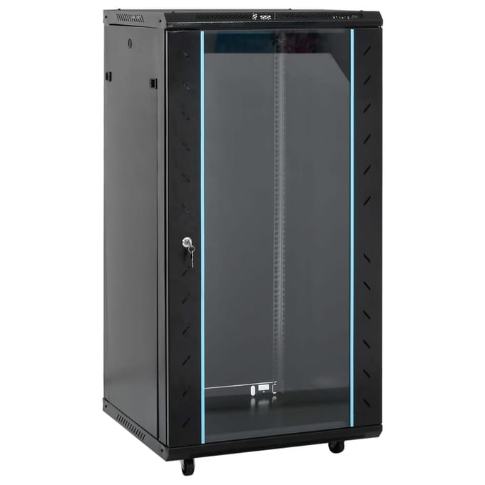 vidaXL 22U Netwerkkast met Draaipoten 19" IP20 60x60x120 cm