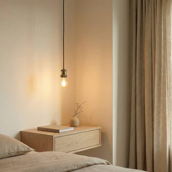 Lindby - hanglamp - 1licht - Aluminium, staal - H: 6.5 cm - E27 - messing