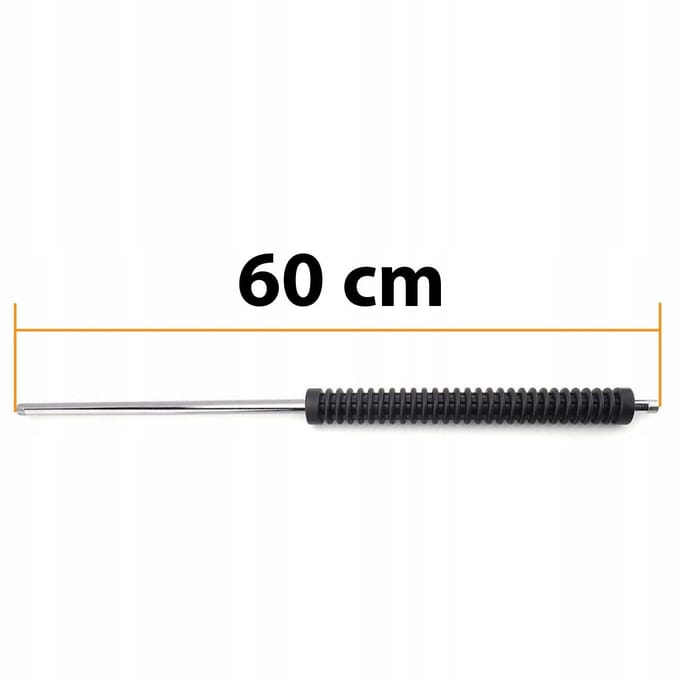 Rosfix ProClean 60cm Hogedruklans - Rechte Spuitlans - 60 cm, 1/4"" Buitendraad Beide Zijden
