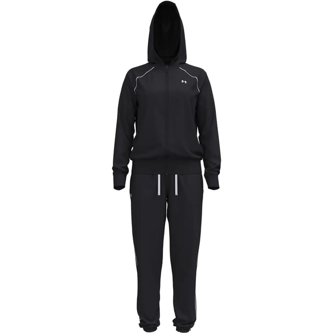 Under Armour Rival Tricot Trainingspak Dames-Zwart