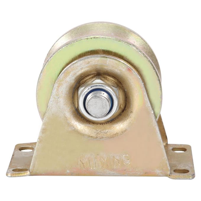 2 Stuks 60mm Diameter Schuifpoortrol Staal V-Type Wiel Rail voor Schuifdeur