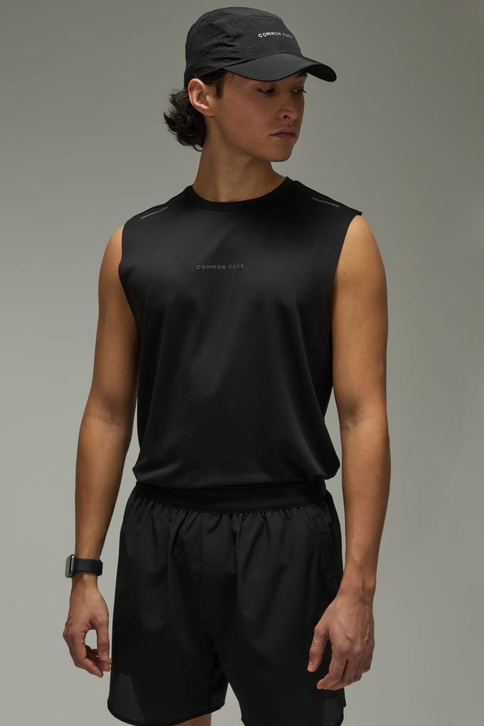 Common Pace Running Ultra Tank Top | Black | Size Medium