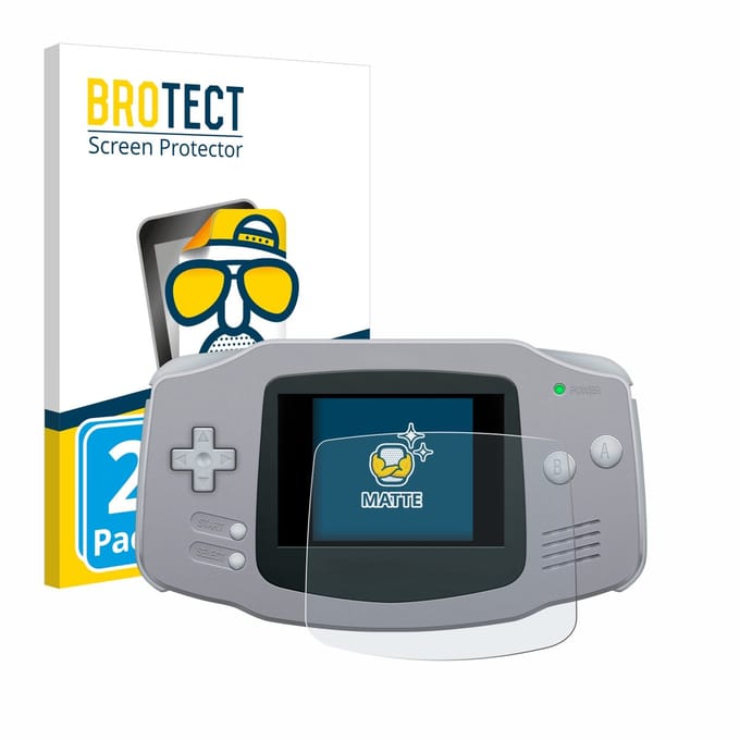 BROTECT - Screenprotector voor Nintendo Gameboy Advance GBA - Folie Beschermfolie matte 2 Stuks