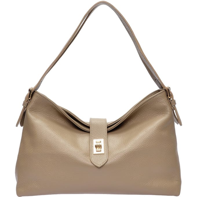 Anna Luchini Beige Rundleer Tas