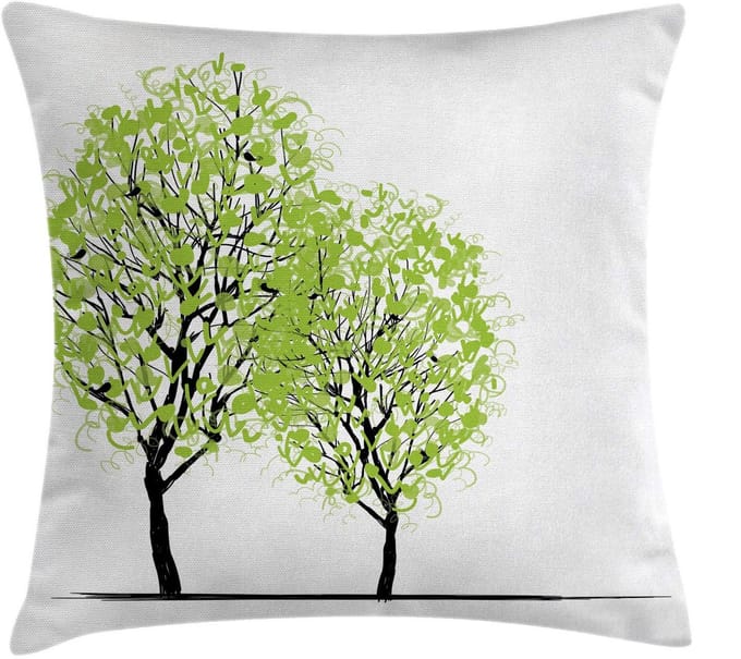 ABAKUHAUS Levensboom kussenhoes – 60x60 cm – dubbelzijdig bedrukt