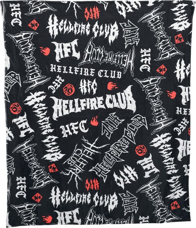 Stranger Things Season 5 - Hellfire Club - Fleecedeken Unisex Dekens - meerkleurig - Standard